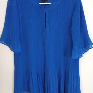 Blue dress blouse